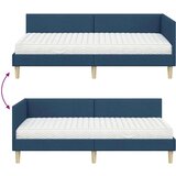  Kotni okvir postelje z matrico Drugo 2 pcs Modra blago, (5000121537) | Shoptok.si