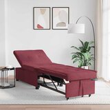 vidaXL sofa postelja s kolesom rdeča 191 x 67 x 82 cm tkanine Cene