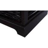 Kondela Klop z blazino, 2 košari, temno rjava/bež/vzorec, SEAT BENCH 3 | Shoptok.si