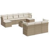  11-dijelni set vrtnih sofa od poliratana s jastucima bež | shoptok.hr