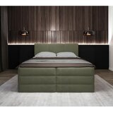 MID.YOU POSTELJA BOXSPRING 160 cm x 200 cm , les, tekstil, leseni material zelena | Shoptok.si