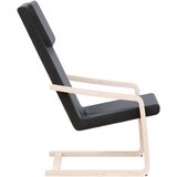  Stolica za opuštanje od tkanine crna | shoptok.hr