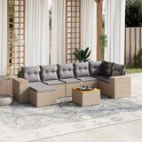 vidaXL 8-dijelni set vrtnih sofa od poliratana s jastucima bež | shoptok.hr