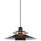 Halo Design 744503 - Visilica na sajli RIVOLI 1xE27/40W/230V prečnik 50 cm crna/bakrena | Eponuda.com