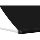 Nadstrešnica Crna 350 x 150 cm 180 g / m² poliester s PU premazom | shoptok.hr