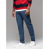 Ombre Men's STRAIGHT LEG cargo pants with zippered pockets - dark blue | Eponuda.ba