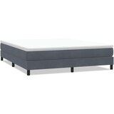 Krevet s boxspring oprugama bez madraca tamno sivi 180x220 cm baršun - Tamno siva 180 x 220 cm 25 cm | shoptok.hr