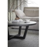Rowico Crni okrugao stolić za kavu u dekoru hrasta ø 110 cm Boxford – | shoptok.hr