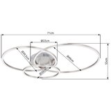 Globo STROPNA LED-SVETILKA Munni 1770 lm 3000 K 230 V | Shoptok.si