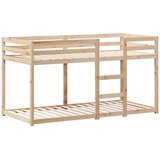 Krevet na kat s krovom 90 x 200 cm od masivne borovine | shoptok.hr