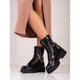 SHELOVET Black ankle boots with Sokolski chains Cijene