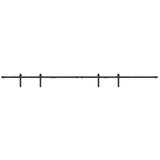vidaXL Komplet drsnih vrat omarice 244 cm ogljikovo jeklo | Shoptok.si