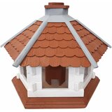  Drvena hranilica za ptice, sa posudom za hranu 40 x 45 x 35 cm u