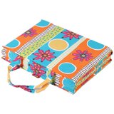 URH Ležalna blazina PIKA.40x125x2 cm sv. modra krog, rožice 23kr | Shoptok.si
