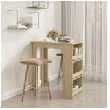  Barska miza s policami sonoma hrast 102x50x103,5 cm iverna pl. | Shoptok.si