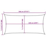  Jedro za zaštitu od sunca 160 g/m² crveno 4 x 7 m HDPE | shoptok.hr