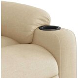 vidaXL Naslonjač na podizanje od tkanine krem | shoptok.hr