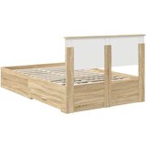  Konstrukcija postelje Sonoma hrast 120 x 200 cm Konstruiran les, (5000103189) | Shoptok.si