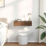 vidaXL Stenska polica s predali rjav hrast 60x26,5x15 cm inž. les | Shoptok.si