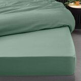 Douceur d intérieur Zelena napenjalna rjuha iz bombažnega perkala 180x200 cm Percaline – | Shoptok.si