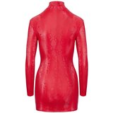 Cottelli Snakeskin Mini Dress with Long Sleeves 2718820 Red S | Shoptok.si