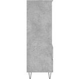 VidaXL Visoka omara betonsko siva 40x36x110 cm inženirski les Slike