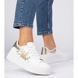 Gemre White and gold women's sports sneakers Zelinda | shoptok.hr