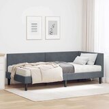  Kotni okvir postelje z matrico Drugo 2 pcs Siva Žamet, (5000123254) | Shoptok.si