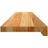  Okenske police 2 kosa svetlo rjava 100x20x2 cm trdna hrastovina | Shoptok.si