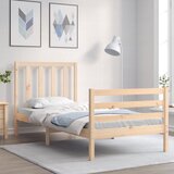 Maison Chic Posteljni okvir - Enojna postelja - Postelja za odrasle brez vzmetnice 90x200 cm trdna borovina-J6763, (21770290) | Shoptok.si