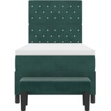  s opruga kutije Tamnozelena 200 x 100 cm Baršun | shoptok.hr