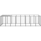  Pasji boks črn 4,84 m² jeklo - - črna - 33.45 - 440 x 110 x 110 cm - 2025- | Shoptok.si