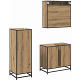 vidaXL set namještaja za kupaonicu 3 pcs hrast artisan 65 x 33 x 60 cm | shoptok.hr