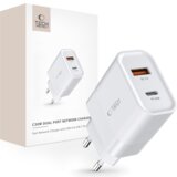 TECH-PROTECT 2-PORTNI POLNILEC PD 30W QC3.0 ZA USB C BEL, (22069607) | Shoptok.si