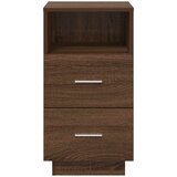 vidaXL Nočne omarice z 2 predaloma 2 kosa rjavi hrast 36x36x68 cm | Shoptok.si