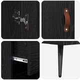  Kuhinjski ormarić Kabinet Zidne 2 pcs Crni hrast Konstruirano drvo | shoptok.hr