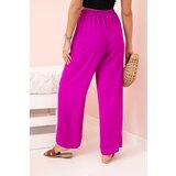 Kesi Włoski Wide-leg trousers dark purple | Shoptok.si