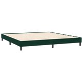 Box Spring krevet s madracem tamno zeleni 180x220 cm baršun | shoptok.hr