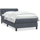 vidaXL Box Spring krevet s madracem tamno sivi 80x210 cm baršun | shoptok.hr