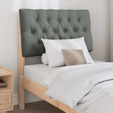  Tapecirani uzglavlje Tamno siva 80 cm Čvrsto borovo drvo | shoptok.hr