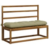  Jastučići za klupe VIANEN 2 kom. 100% poliester Svijetlo zelena - Svijetlo zelena 110 x 40 x 12 cm | shoptok.hr