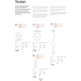  Redo 01-1789 - LED prigušiva zidna svetiljka TORSION LED/27W/230V bela | Eponuda.com