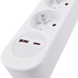 solight PP111PD20 - Produžni kabl sa prekidačem, 3 utičnice i USB-A/USB-C priključcima za punjenje, 2 m | Eponuda.com