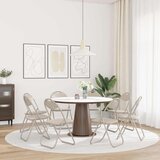  Sklopiva stolica 8 pcs Pijesak 48 x 43 5 x 81 cm Lažna koža - Pijesak 8 | shoptok.hr