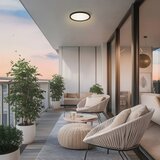  Brilagi - LED svetlo za kupatilo ULTRA SLIM LED/18W/230V prečnik 30 cm crna IP54 | Eponuda.com