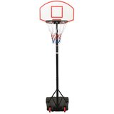 Košarkaški stalak bijeli 216 - 250 cm od polietilena | shoptok.hr