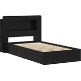  Okvir kreveta s pohranom Crna 75 x 190 cm Konstruirano drvo | shoptok.hr