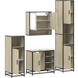 vidaXL 4-dijelni set kupaonskog namještaja boja hrasta sonome drveni | shoptok.hr