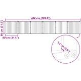  Vrata za pse 6 pcs Crna 80 x 80 cm Cinkani čelik | shoptok.hr