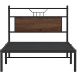  Okvir kreveta bez madraca smeđa boja hrasta 100 x 200 cm drveni | shoptok.hr